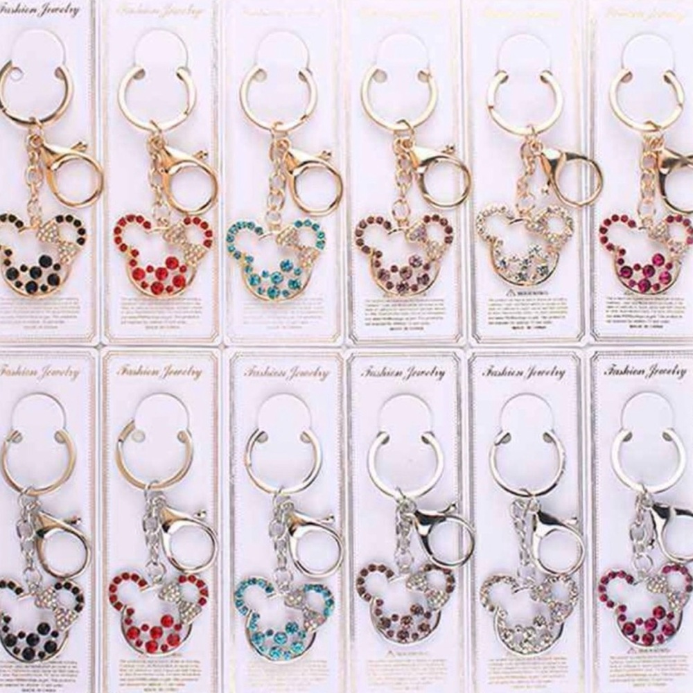 NEW!! Minnie Mouse Bag Charms/Keychains in an Assortment of Fabulous Colors